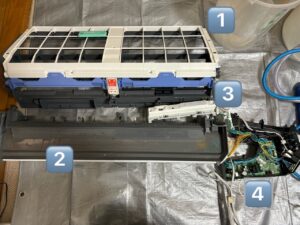 三菱エアコンのおそうじ機能とドレンパン